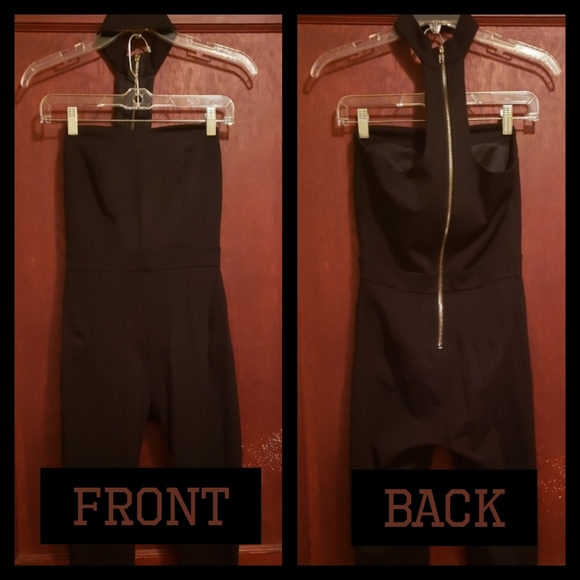Shinestar Black Sweetheart Line Jumpsuit (M) - Picture 2 of 2